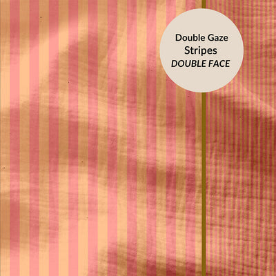 Yarn-Dyed Double Gauze Stripes Sorbet / Melon