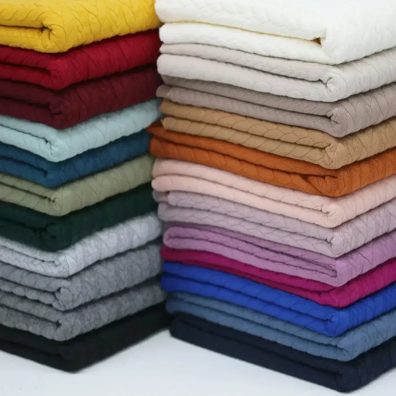 Zopfmuster-Jacquard, Nude-Rosa