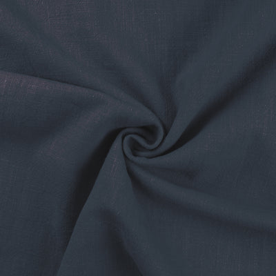 Stonewashed Linen Dark Jeans Blue