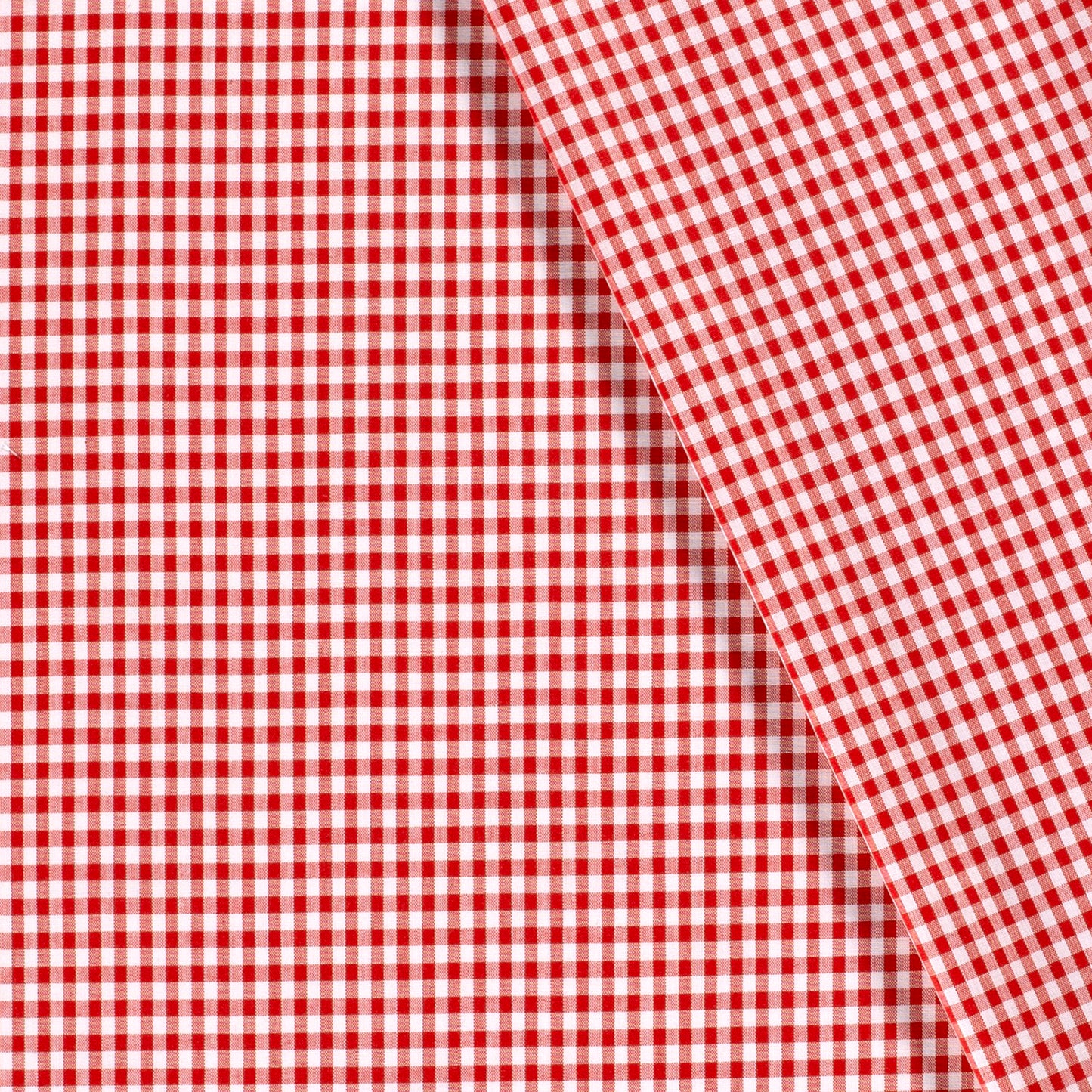 Cotton Poplin Gingham Red 2.7 mm