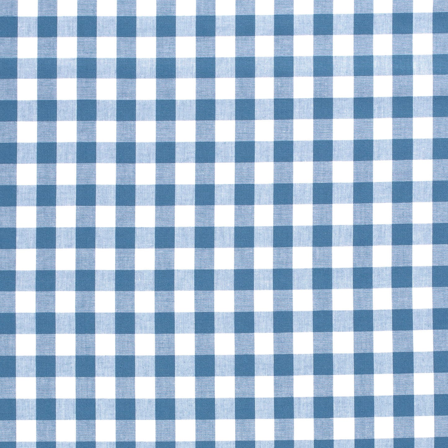 Cotton Poplin Gingham Indigo 10 mm