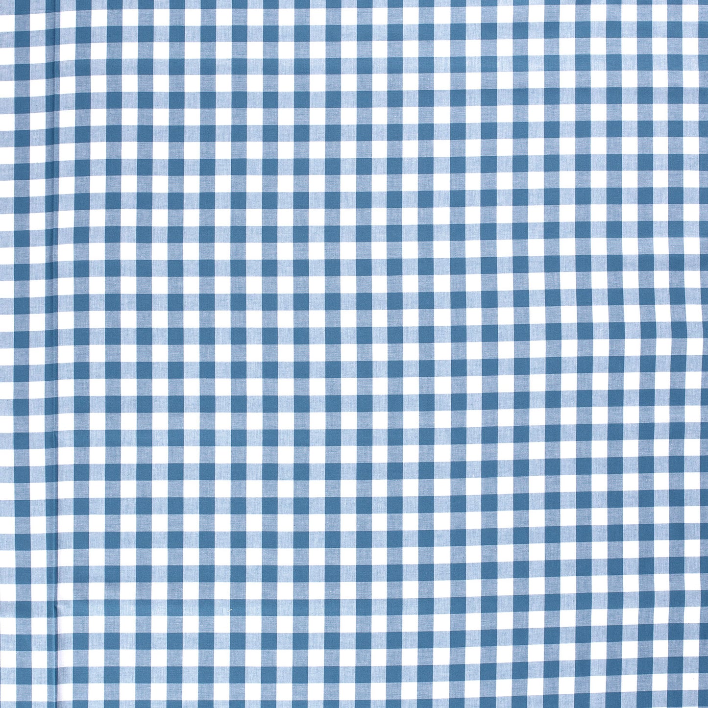 Cotton Poplin Gingham Indigo 10 mm