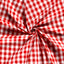 Cotton Poplin Gingham Red 10 mm