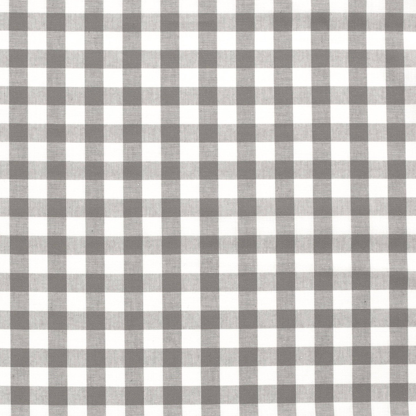 Cotton Poplin Gingham Dark Grey 10 mm