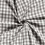 Cotton Poplin Gingham Dark Grey 10 mm