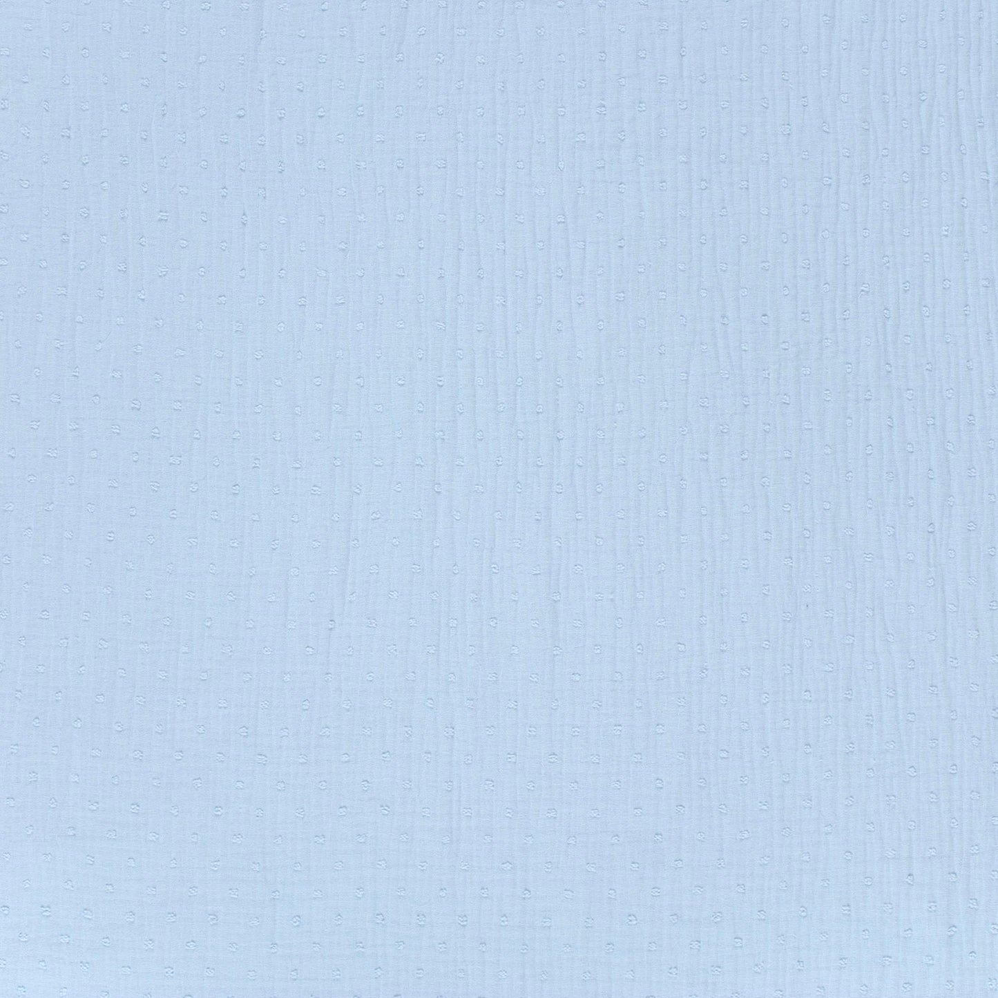 Double Gauze Dobby Dots Light Blue