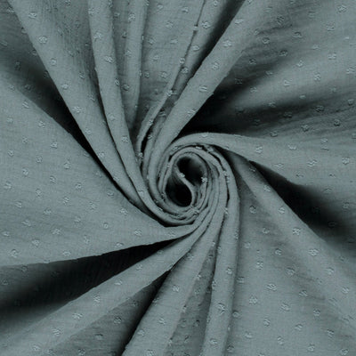 Double Gauze Dobby Dots Indigo