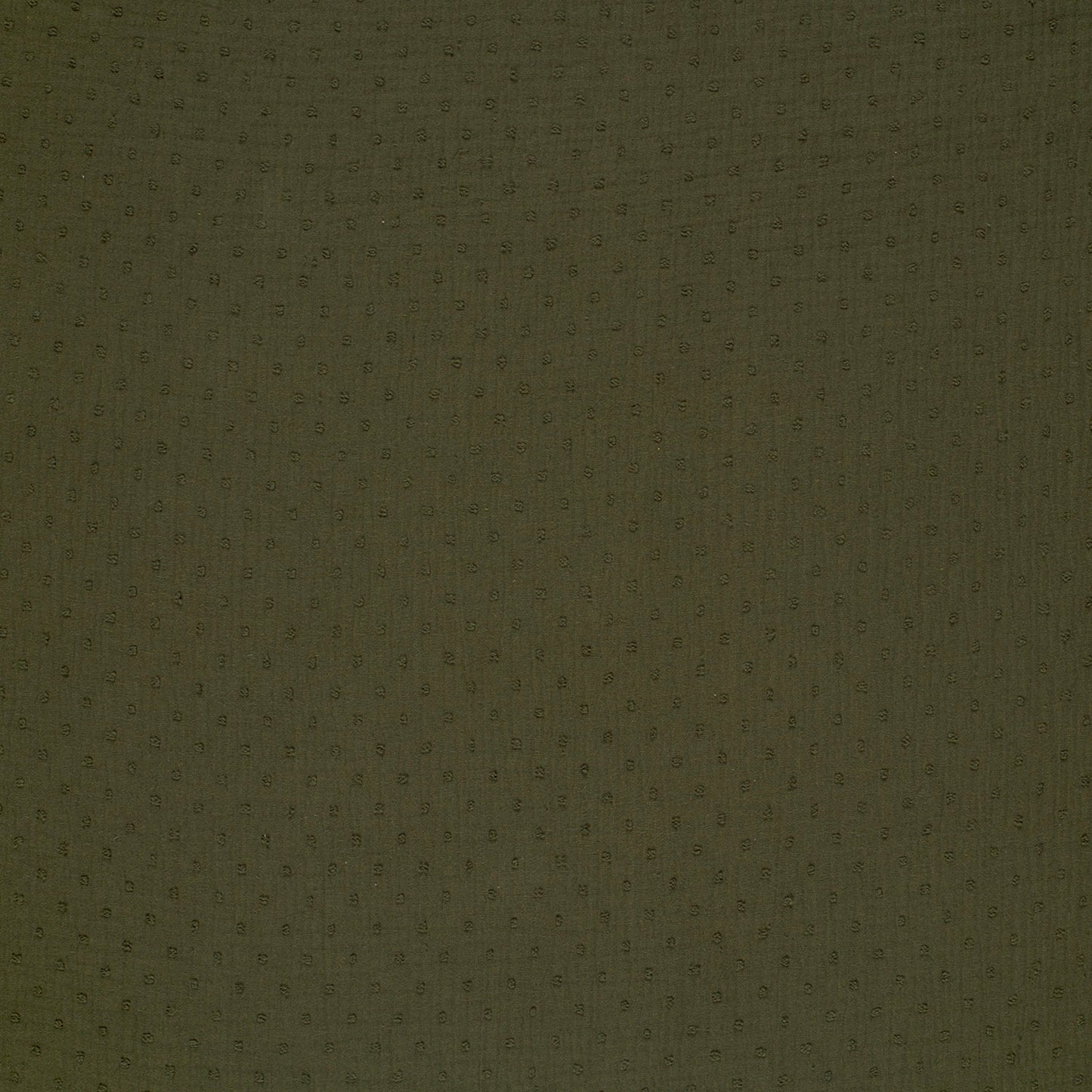 Double Gauze Dobby Dots Khaki Green