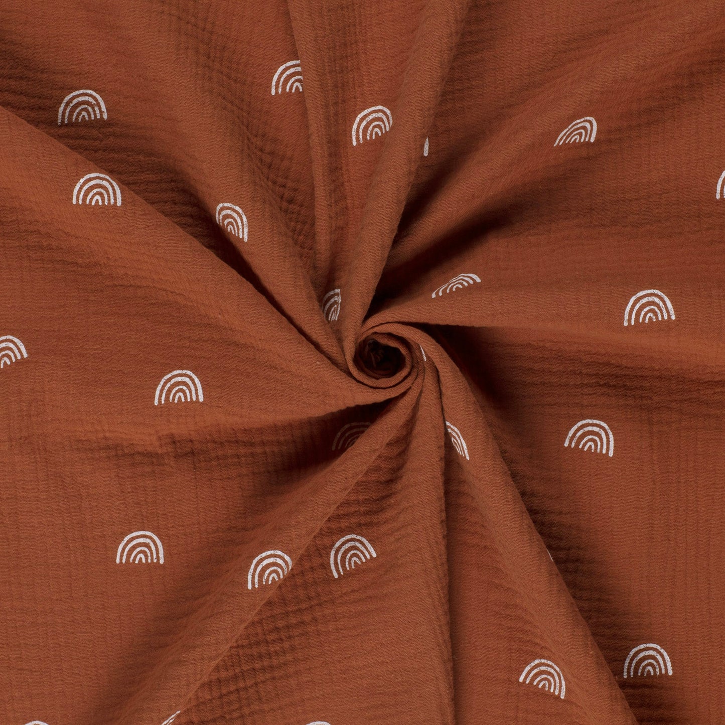 Double Gauze Printed Rainbow Brique