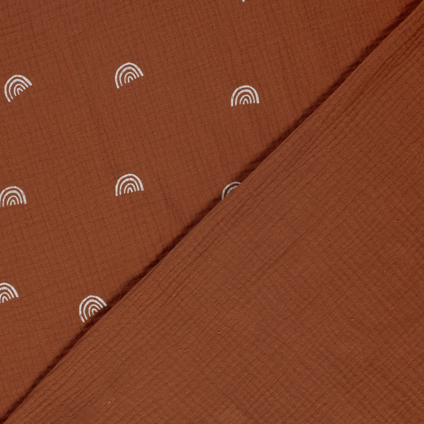 Double Gauze Printed Rainbow Brique