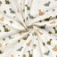 Cotton Poplin Printed Dinosaurs Off White
