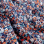 Cotton Poplin Printed Flowers Navy