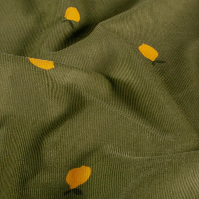 Babycord 21w Fruits Khaki Green