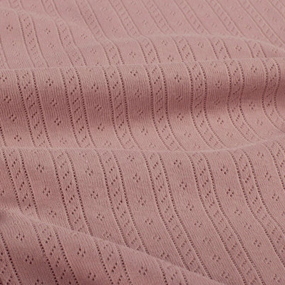 Cotton Jersey Pointelle Light Mauve