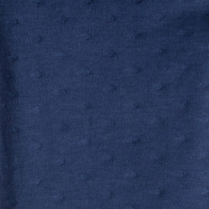 Polka Dot Textured Jersey Indigo