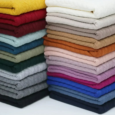 Zopfmuster-Jacquard, hellbeige