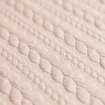 Zopfmuster-Jacquard, hellbeige