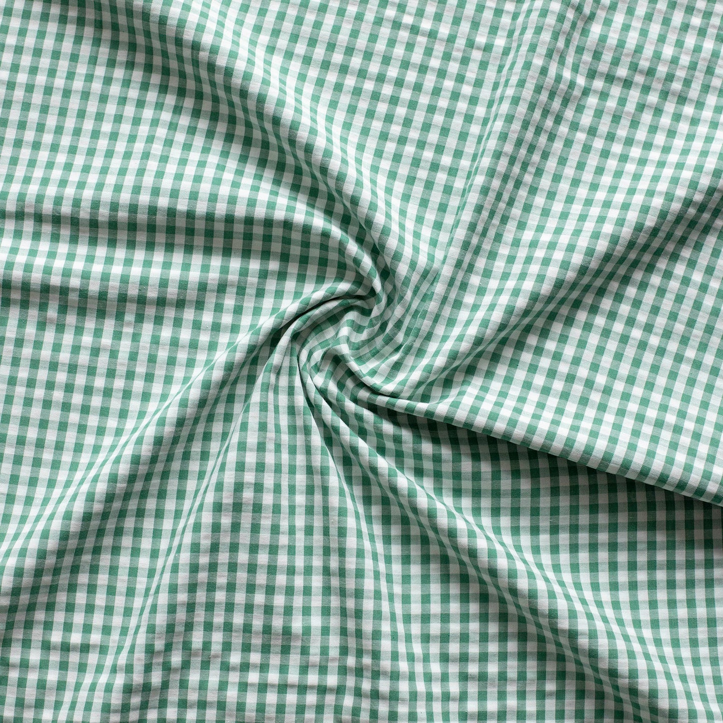 Bumbac Seersucker Eli Ivoire / Verde