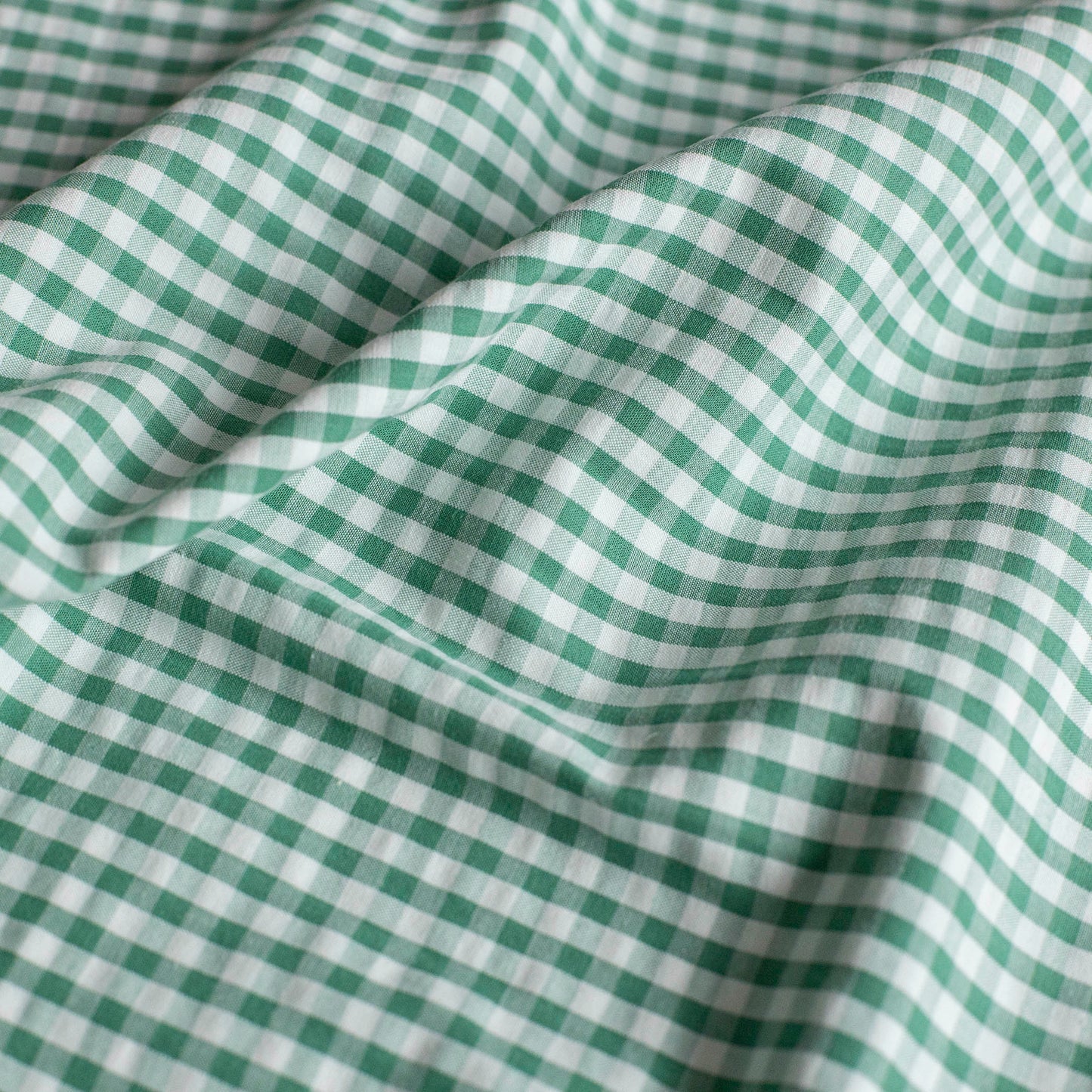 Bumbac Seersucker Eli Ivoire / Verde