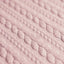 Zopfmuster-Jacquard, Nude-Rosa